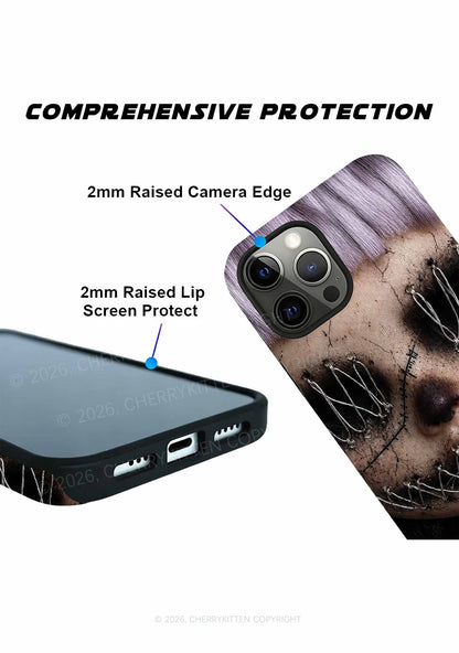 Halloween Metal Wire Face Y2K Phone Case Cherrykitten