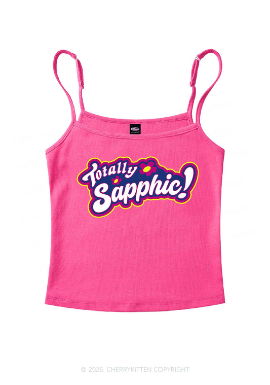 Totally Sapphic Pride Y2K Spaghetti Strap Cami Cherrykitten
