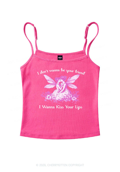 I Wanna Kiss Your Lips Pride Y2K Spaghetti Strap Cami Cherrykitten
