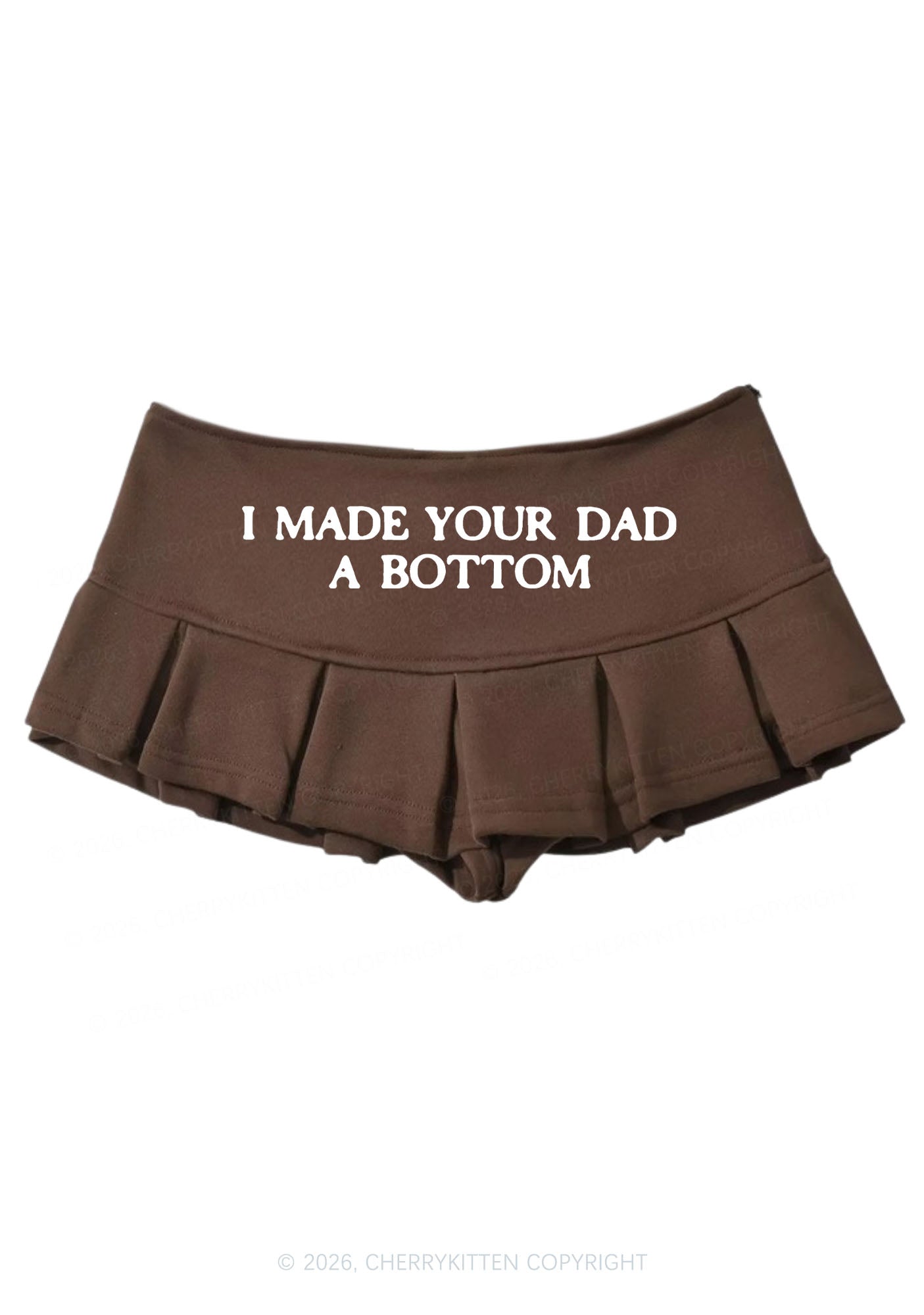 Made Your Dad A Bottom Pride Y2K Mini Pleated Skirts Cherrykitten