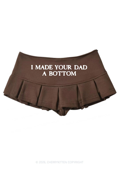 Made Your Dad A Bottom Pride Y2K Mini Pleated Skirts Cherrykitten
