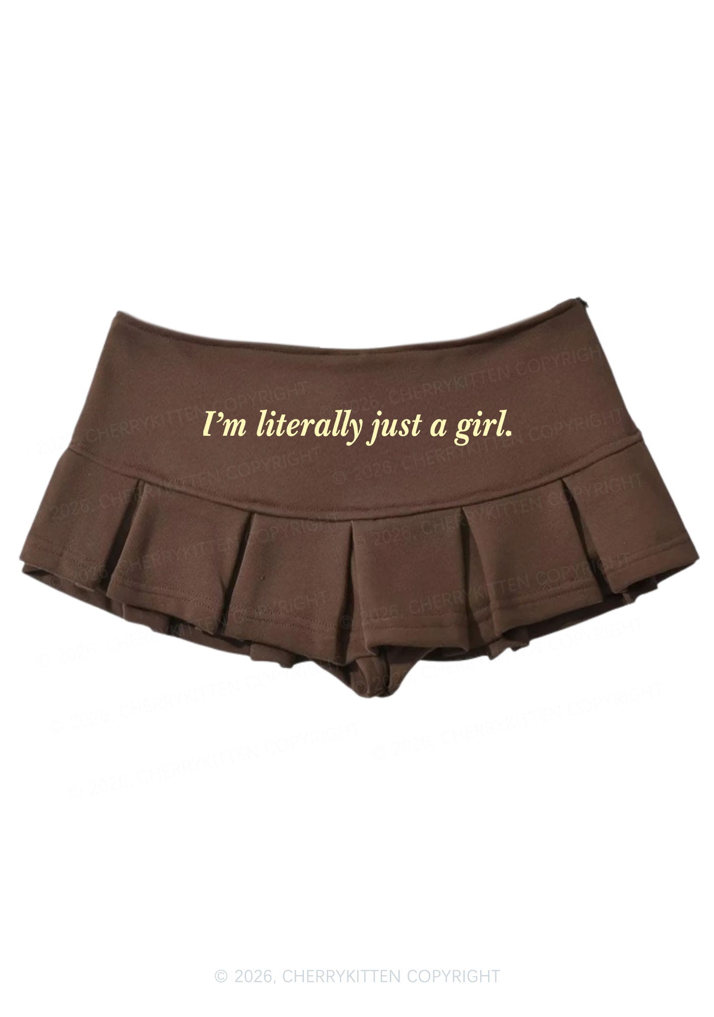 Literally Just A Girl Y2K Mini Pleated Skirts Cherrykitten