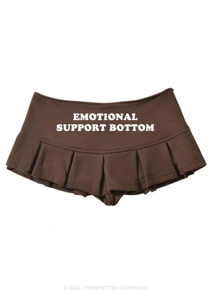 Emotional Support Bottom Pride Y2K Mini Pleated Skirts Cherrykitten