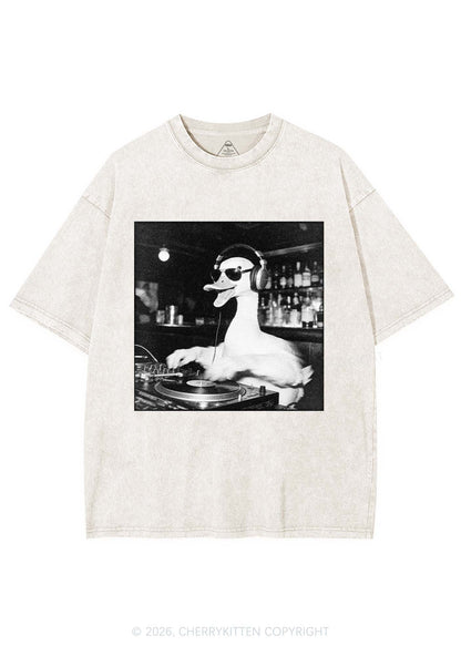DJ Duck Y2K Shirts Washed Tee Cherrykitten