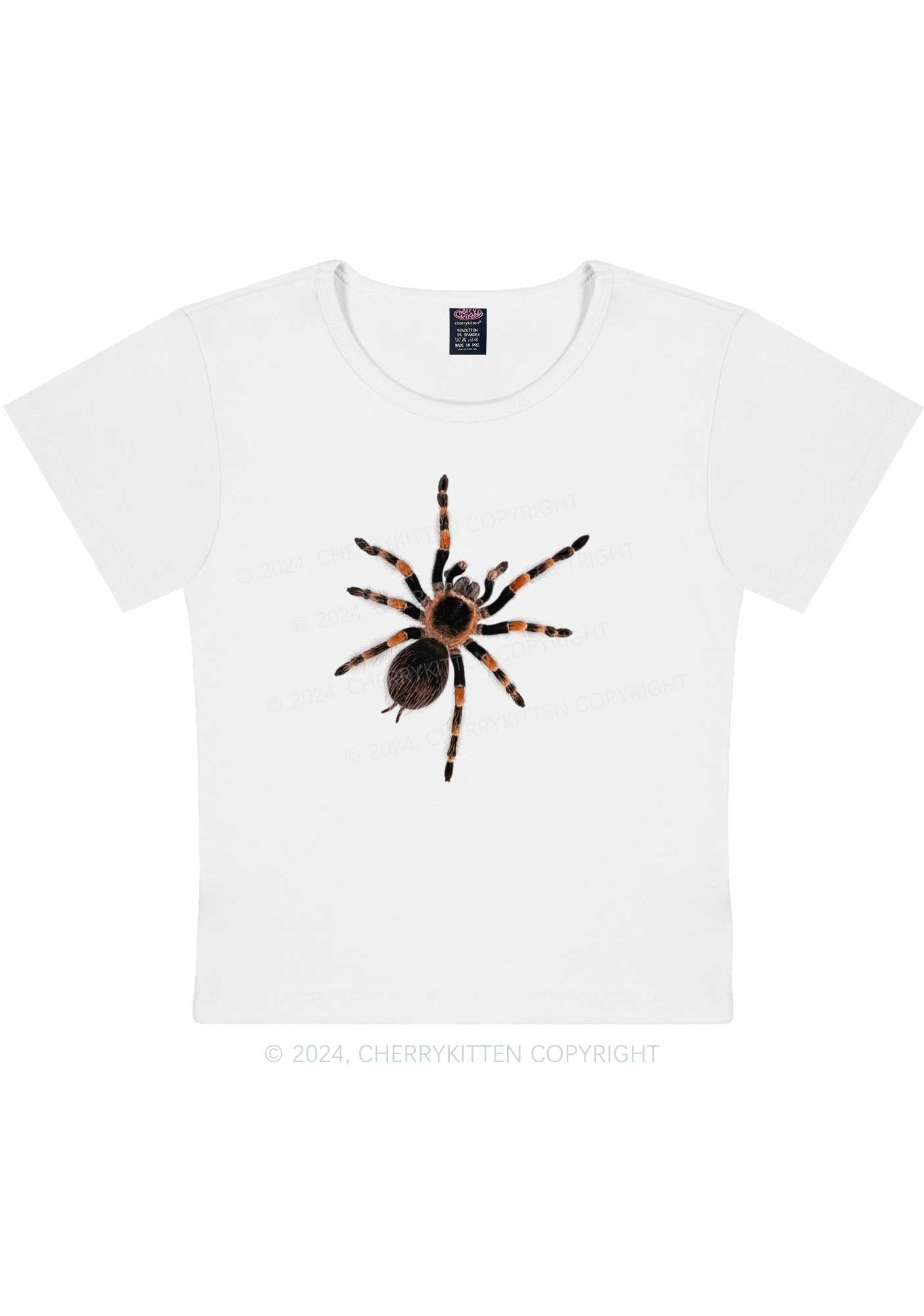 Mexican Red Knee Tarantula Y2K Baby Tee Cherrykitten