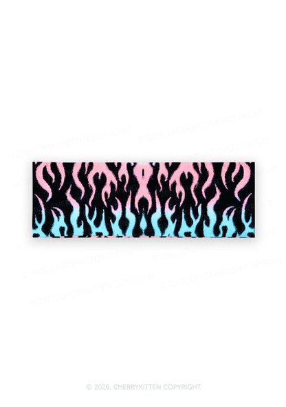 Trans Flame Pride Y2K Print Headband Cherrykitten