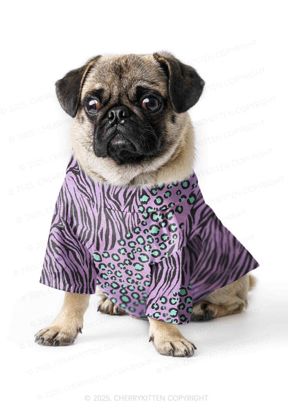 Lavender Zebra Y2K Pet Shirts Cherrykitten