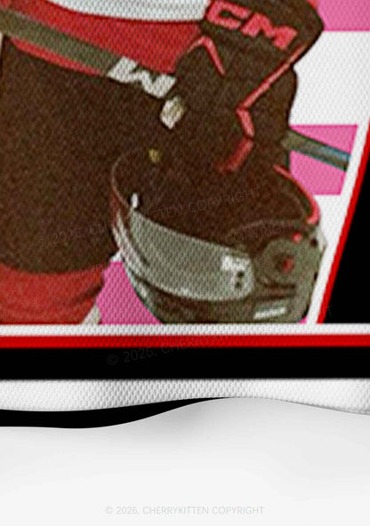 Retro Red Kissing HR Y2K Crop Sport Jersey Shirts Cherrykitten