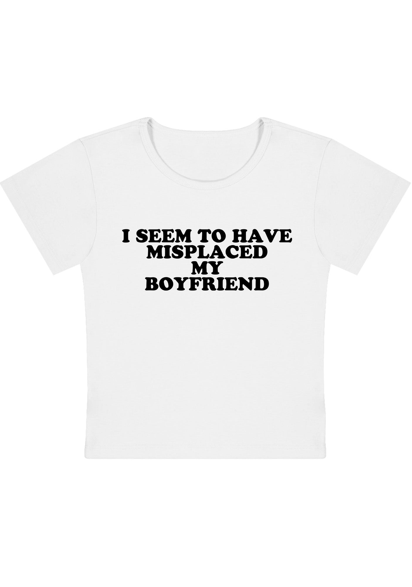 Curvy I Seem To Have Misplaced My BF Baby Tee