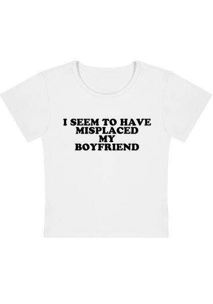 Curvy I Seem To Have Misplaced My BF Baby Tee