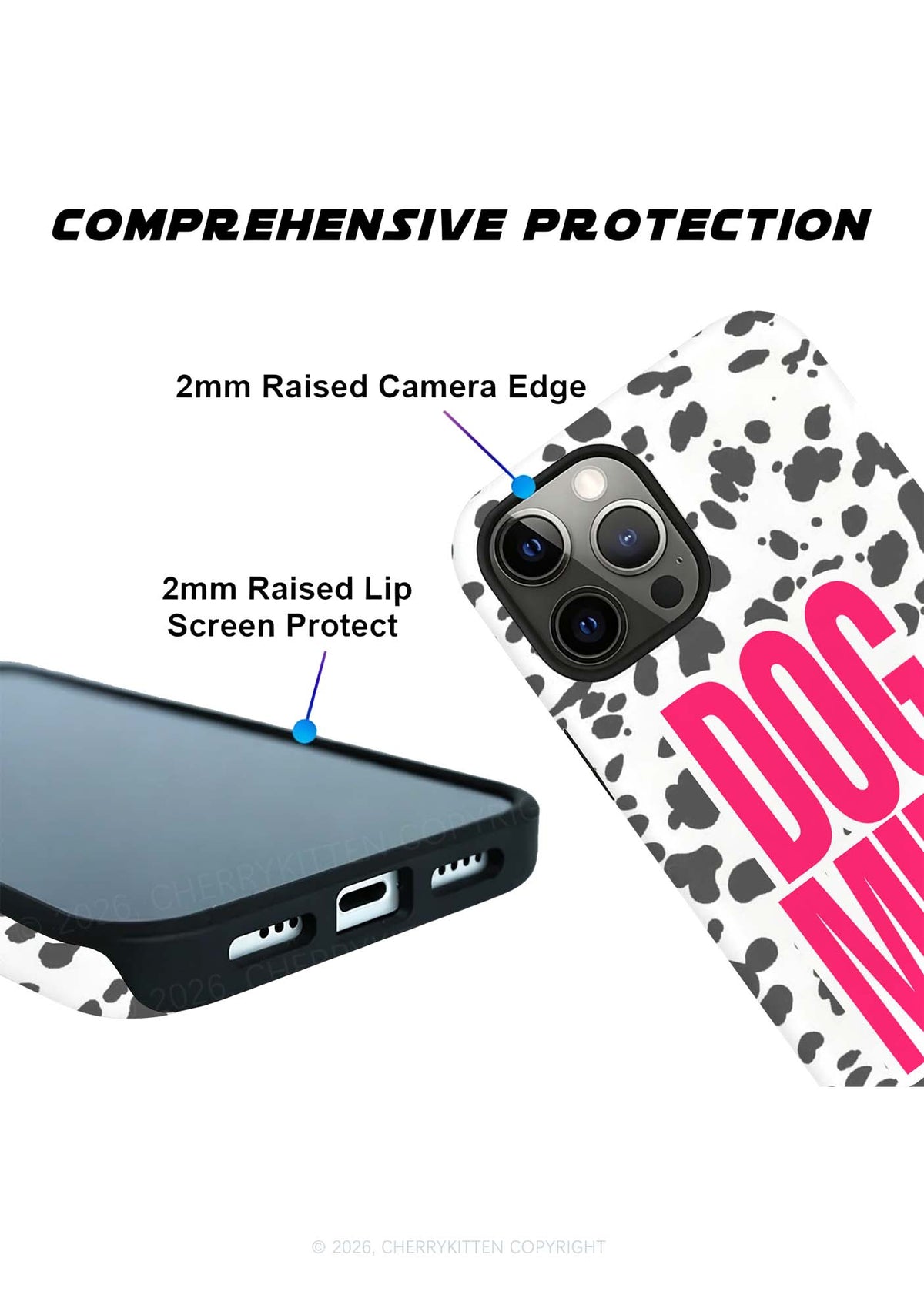 Dog Mxxf Cow Dots Y2K Phone Case Cherrykitten