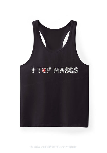 Rhinestone I Top Mascs Pride Y2K Men Racerback Tank Top Cherrykitten