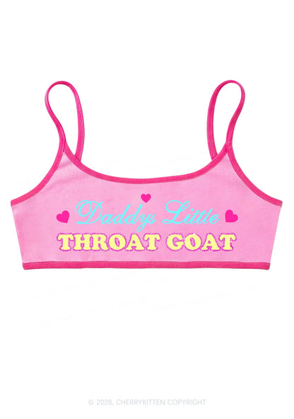 Daddys Little Throat Goat Y2K Super Crop Cami Cherrykitten