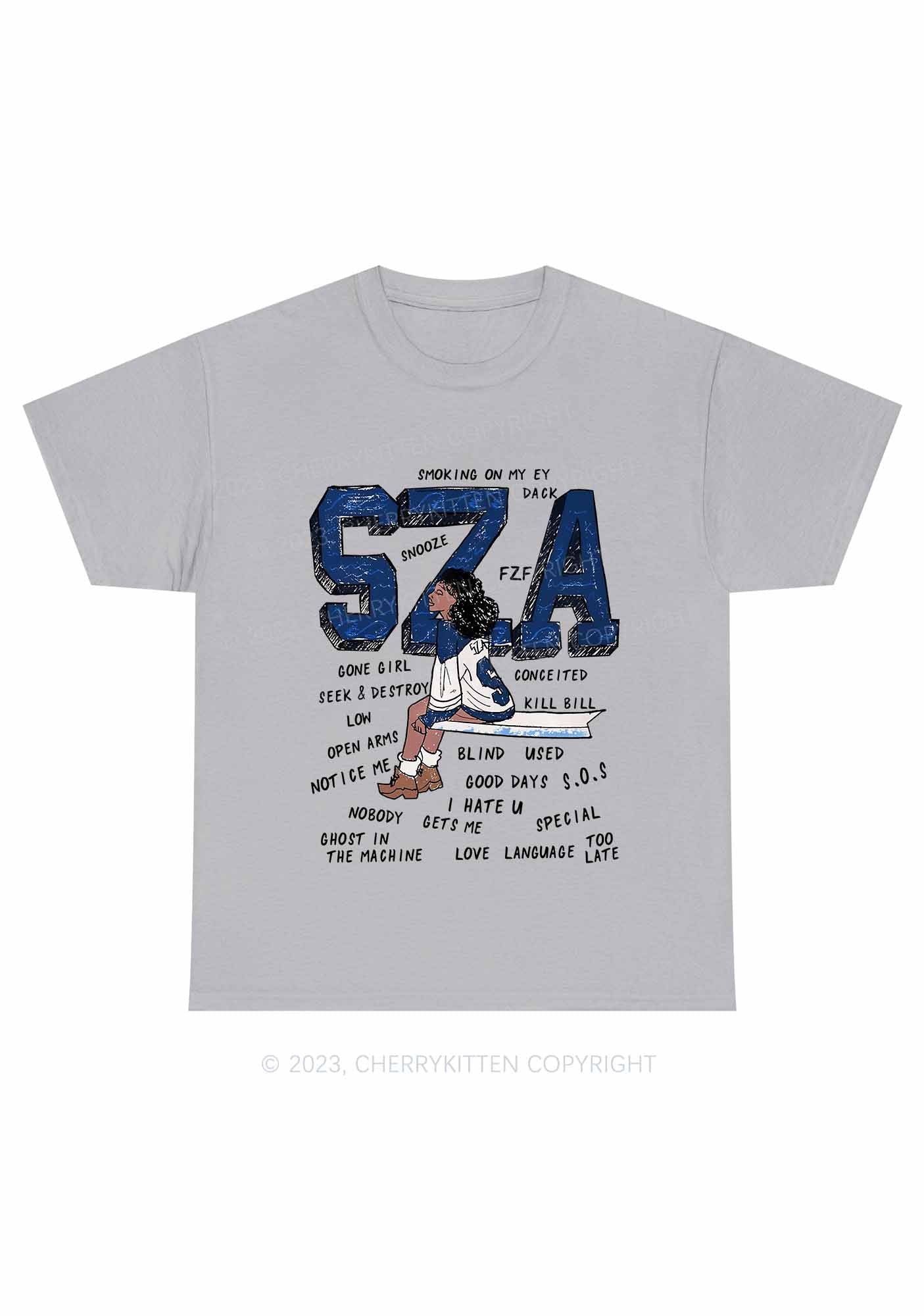 SZA Vintage Y2K Chunky Shirt Cherrykitten