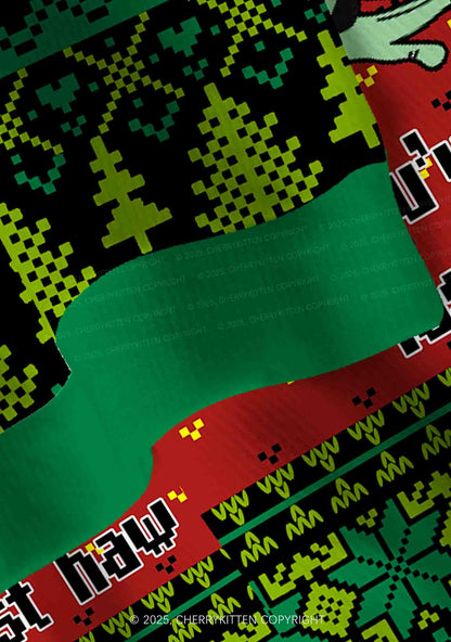 You've Yee'd Your Last Haw Partner Y2K Christmas Cardigan Knit Sweatshirt Cherrykitten