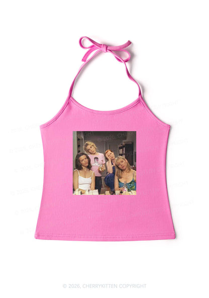 Girl Puzzled Y2K Halter Neck Cami Cherrykitten