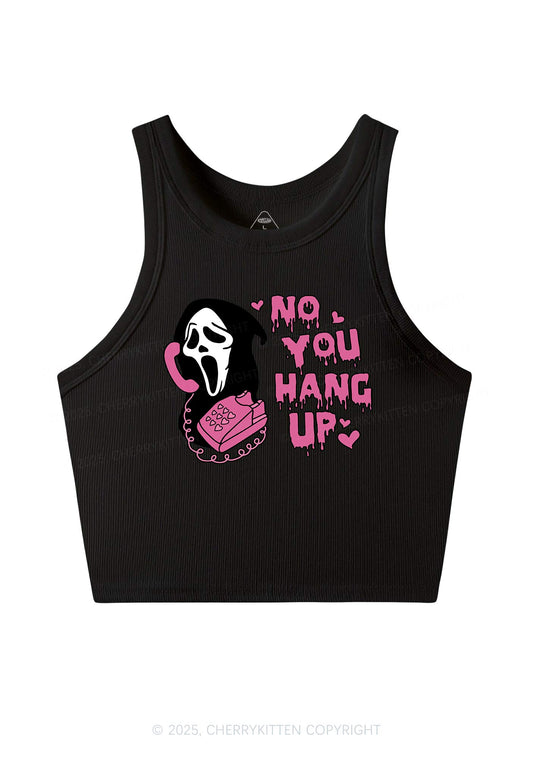 Halloween No You Hang Up Y2K Crop Tank Top Cherrykitten