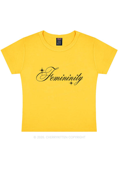 Femininity Pride Y2K Baby Tee Cherrykitten