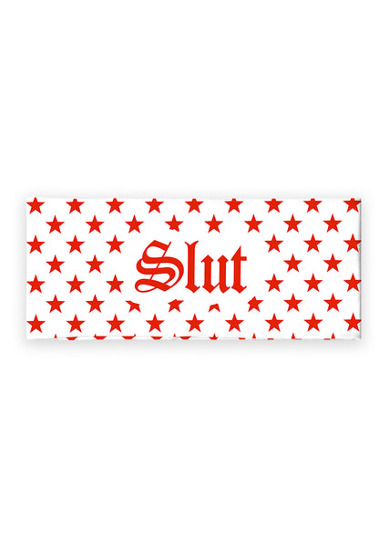 Red Slxt Star Y2K Print Foldover Waistband Cherrykitten