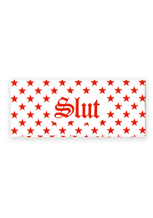 Red Slxt Star Y2K Print Foldover Waistband Cherrykitten