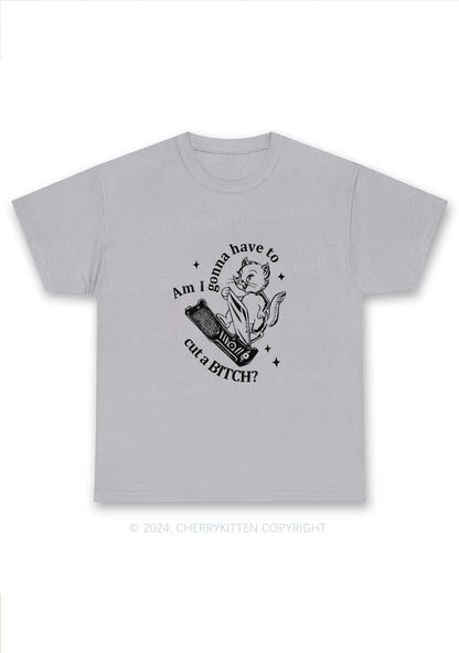 Cut A Bxxch Y2K Chunky Shirt Cherrykitten