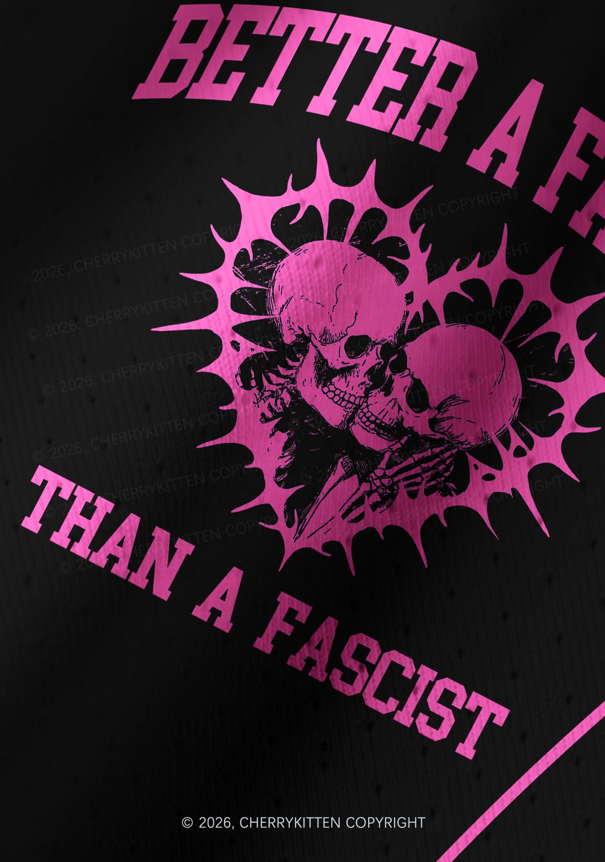Hot Pink Better A Faggot Than A Fascist Pride Y2K Crop Football Jersey Shirts Cherrykitten