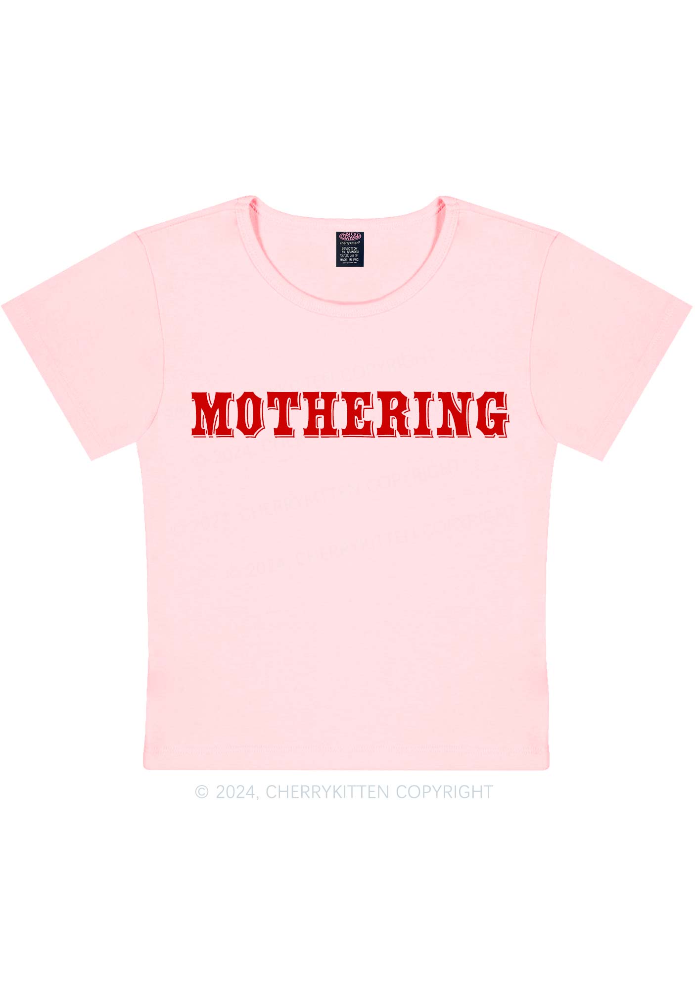 Mothering Y2K Baby Tee Cherrykitten