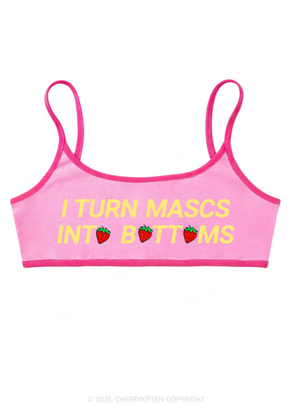Turn Mascs Into Bottoms Pride Y2K Super Crop Cami Cherrykitten