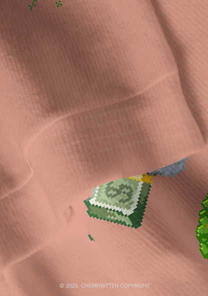 Light Muscle Santa Y2K Christmas Cardigan Knit Sweatshirt Cherrykitten