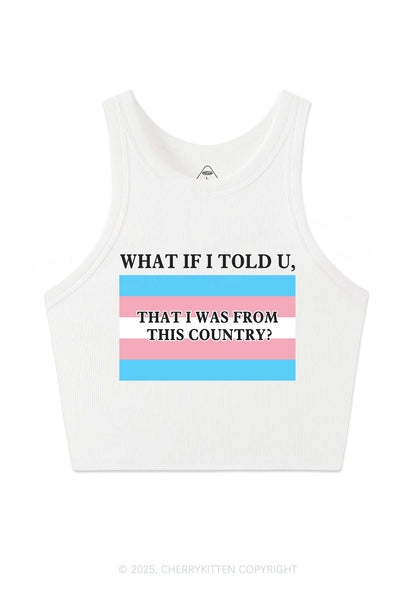 I Was From This Country Y2K Crop Tank Top Cherrykitten