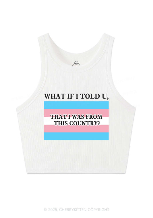 I Was From This Country Y2K Crop Tank Top Cherrykitten