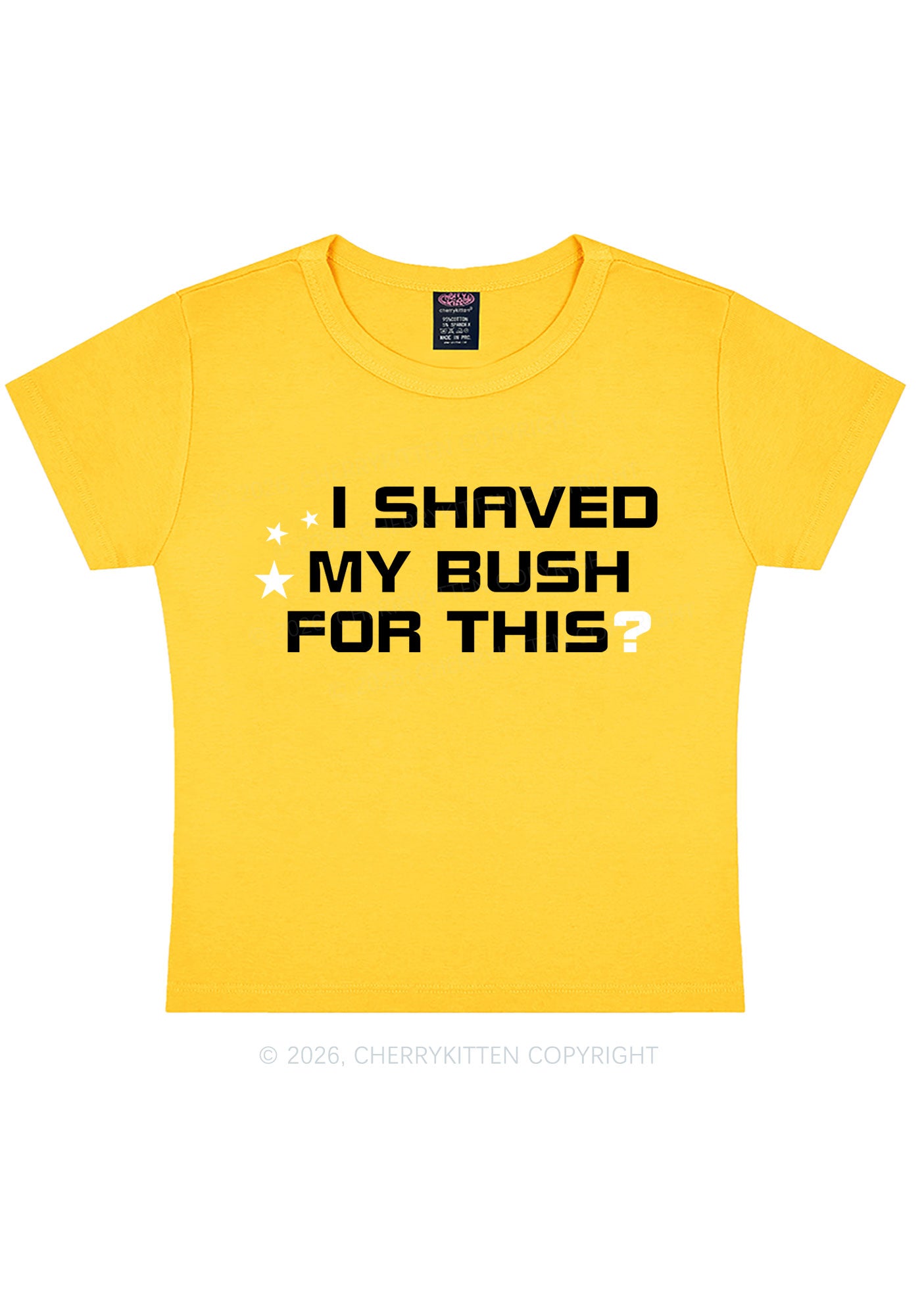 Shaved My Bush For This Y2K Baby Tee Cherrykitten