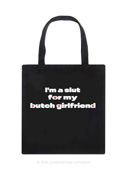 Slxt For Butch Girlfriend Pride Y2K Canvas Tote Bag Cherrykitten