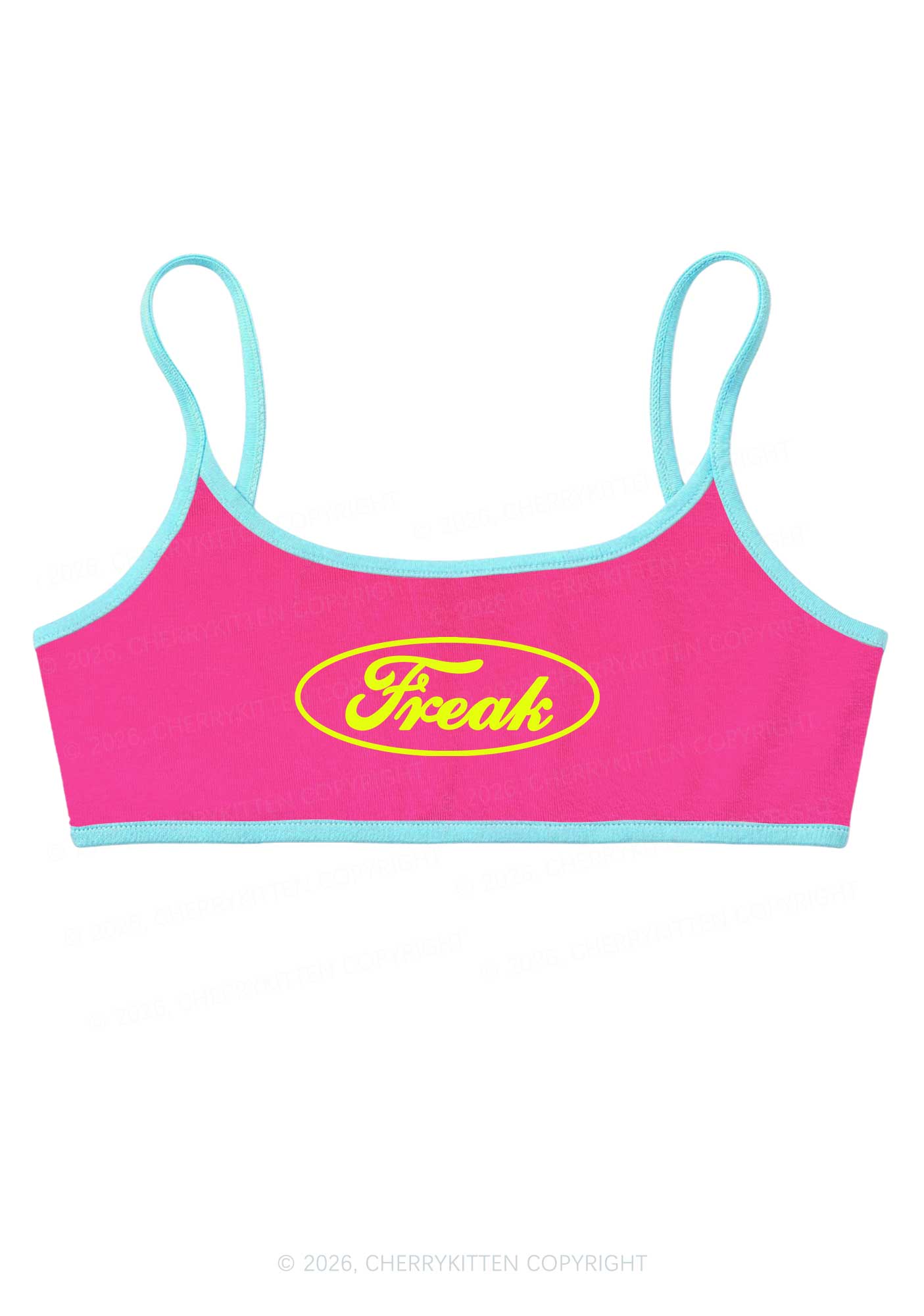 Oval Freak Y2K Super Crop Cami Cherrykitten