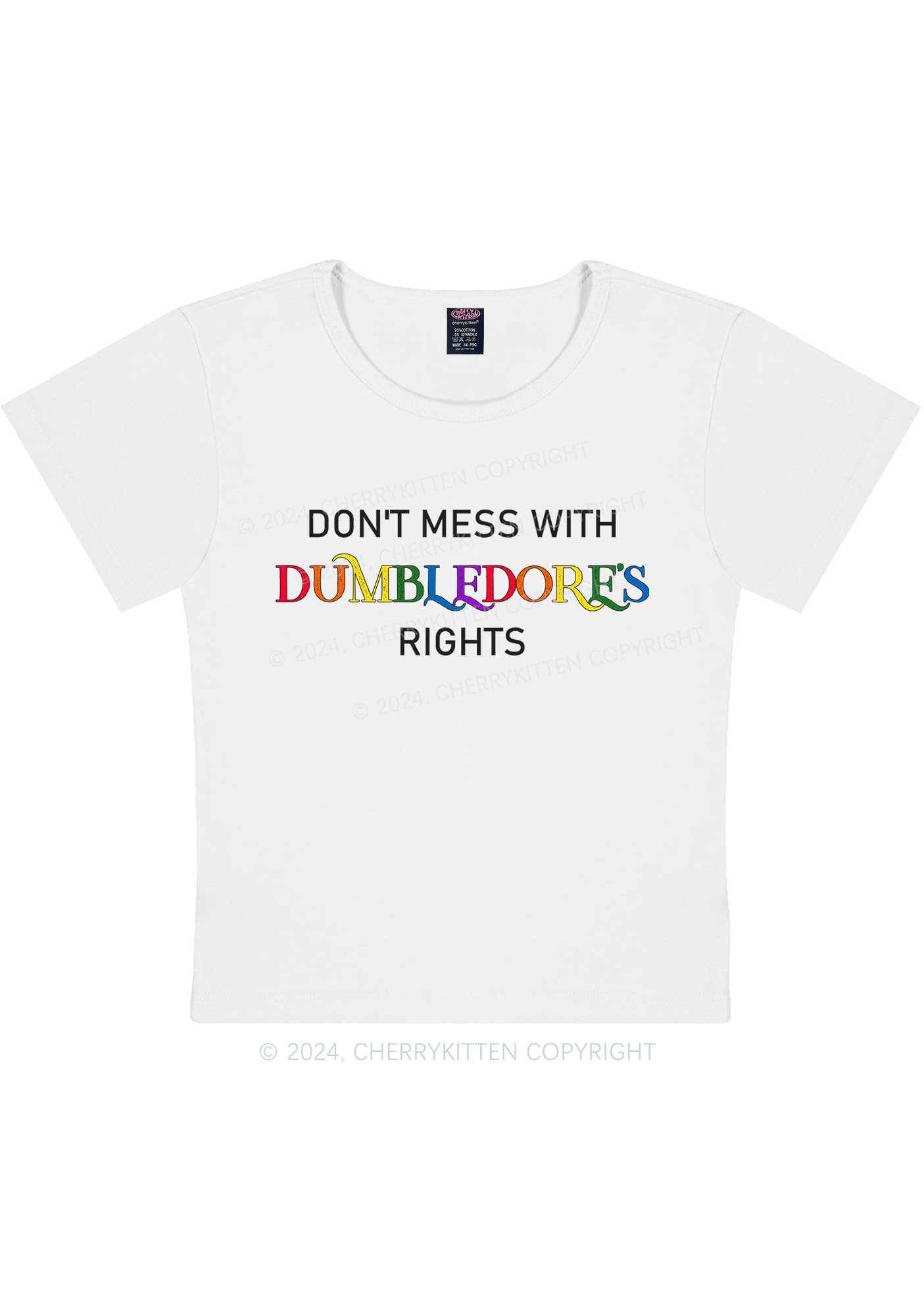 Dumbledore's Rights Y2K Baby Tee Cherrykitten