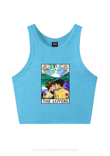 The Gay Lovers Pride Y2K Crop Tank Top Cherrykitten