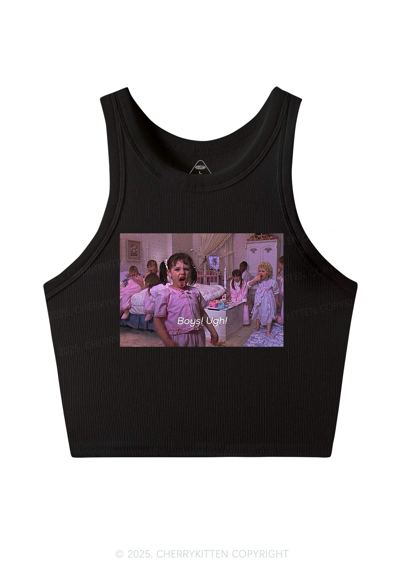 Boys Ugh Y2K Crop Tank Top Cherrykitten
