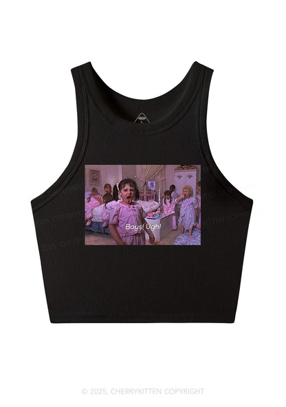 Boys Ugh Y2K Crop Tank Top Cherrykitten