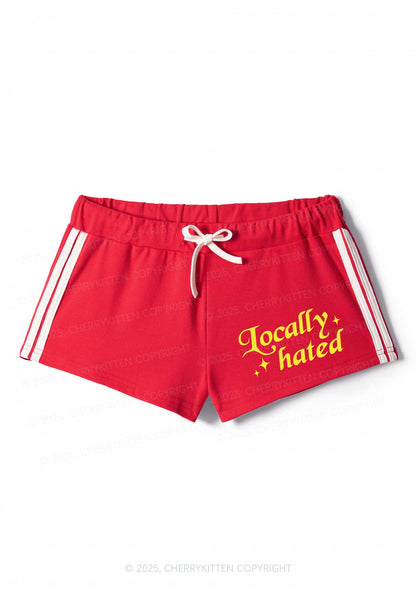 Locally Hated Y2K Drawstring Mini Shorts Cherrykitten