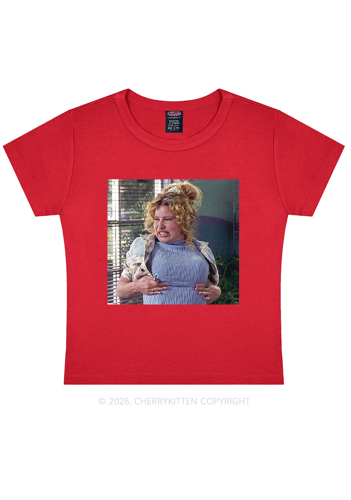 Huge Bxxb Blonde Y2K Baby Tee Cherrykitten