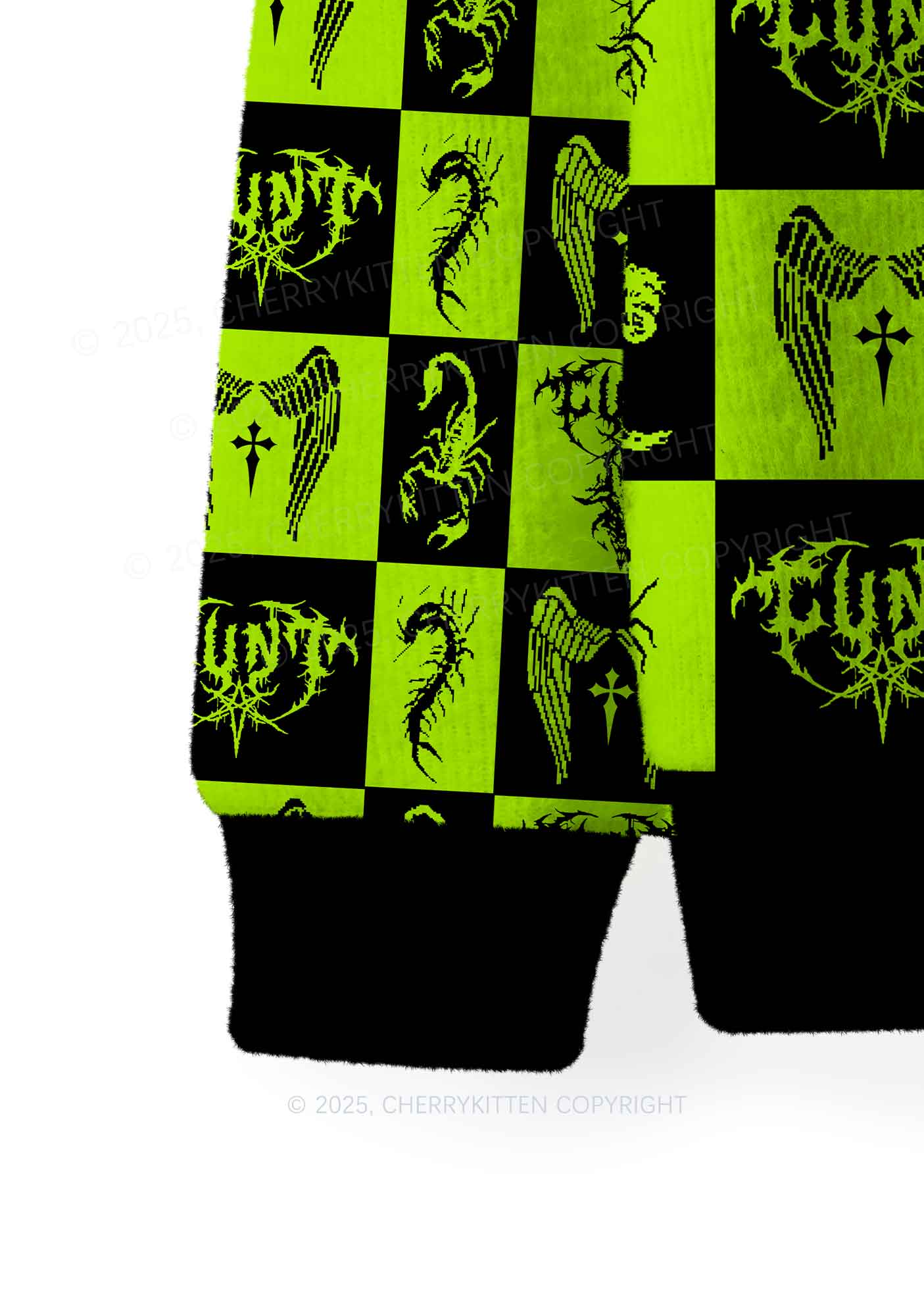 Dark Cxxt Y2K Christmas Knit Sweatshirt Cherrykitten