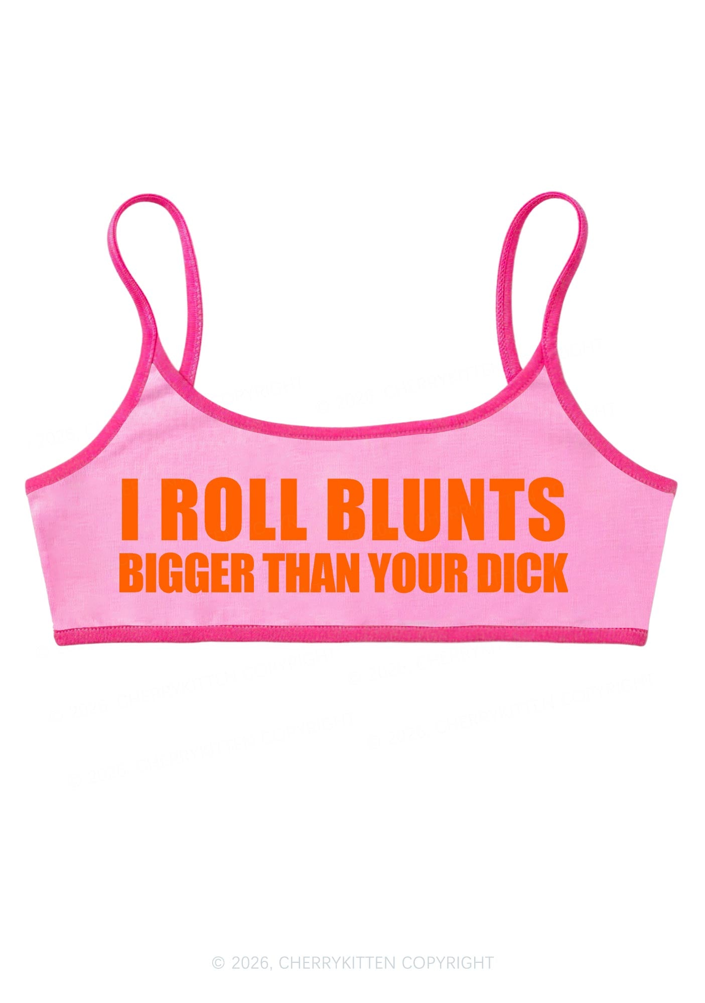 I Roll Blunts Y2K Super Crop Cami Cherrykitten