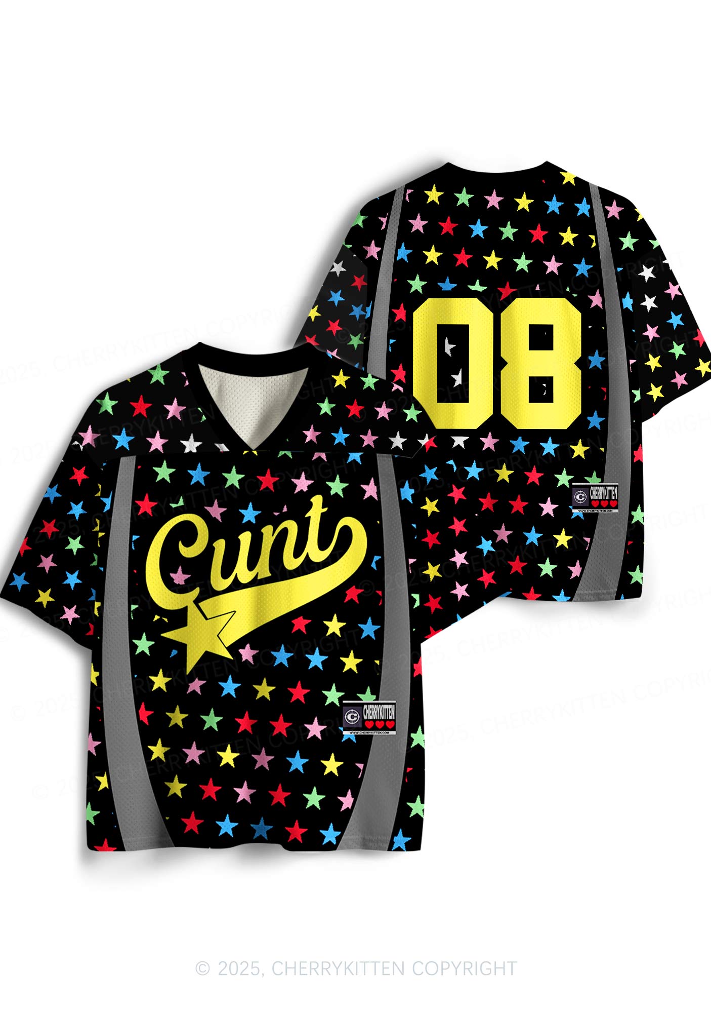 Custom Colourful Star Cxxt Y2K Sport Jersey Shirts Cherrykitten