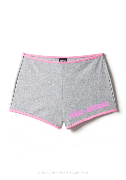 Girl Kisser Pride Y2K Booty Shorts Cherrykitten