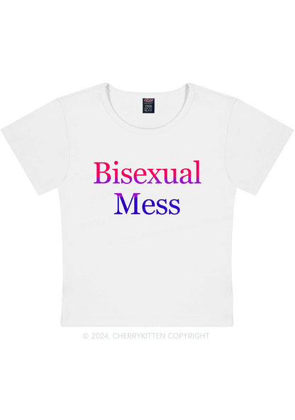 Curvy Bisexual Mess Y2K Baby Tee Cherrykitten