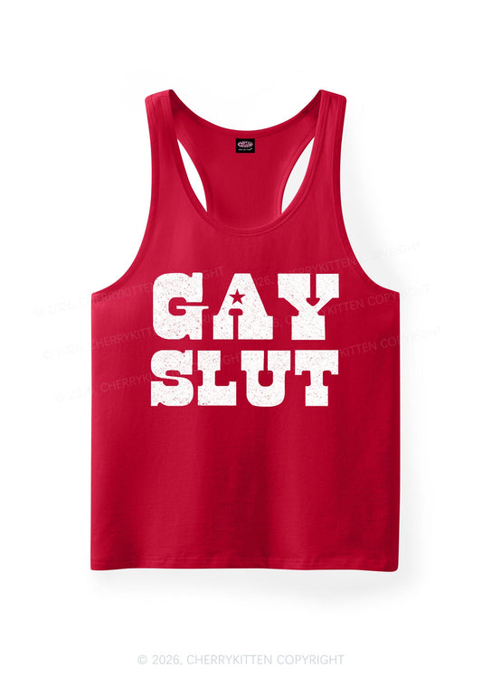 Gay Slxt Pride Y2K Men Racerback Tank Top Cherrykitten