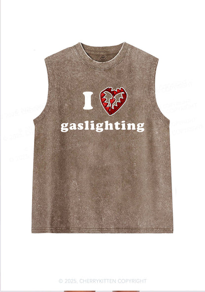 Love Gaslighting Y2K Washed Muscle Tank Cherrykitten