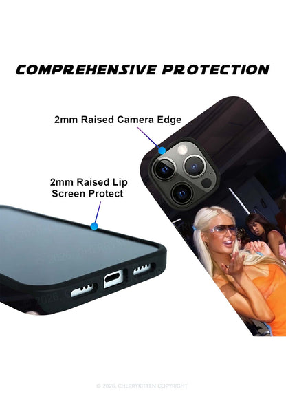 Orange Dress Girl Y2K Phone Case Cherrykitten