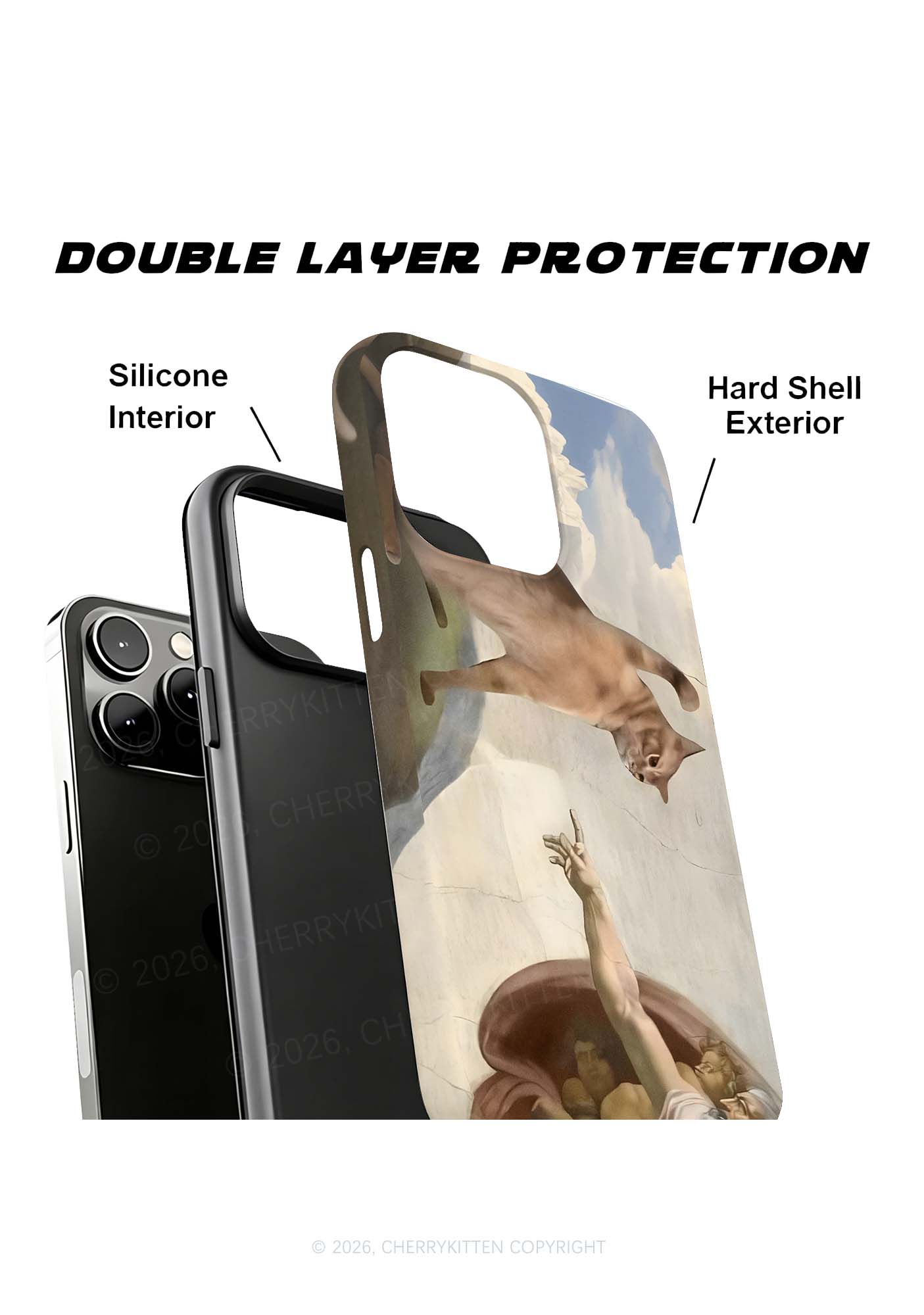 God Give Cat Y2K Phone Case Cherrykitten