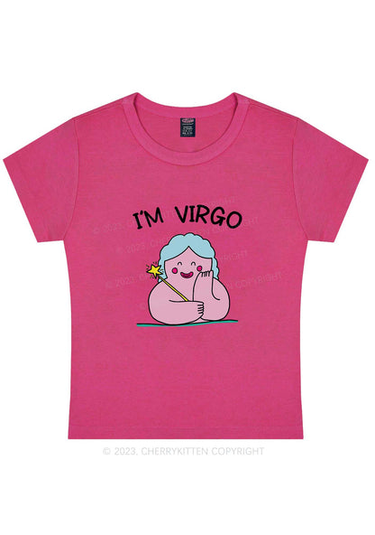 Curvy I'm Virgo Y2K Baby Tee Cherrykitten